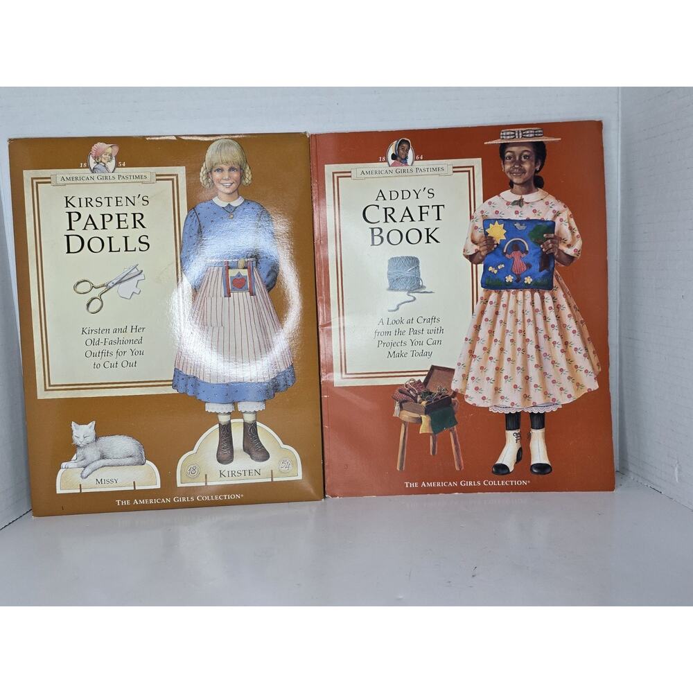 American Girl Paper Dolls Kirsten And Addy's Craft Book Pleasant Complete